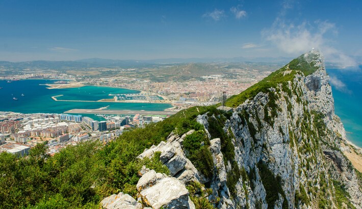 View of a mountain in Gibraltar